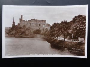 Scotland INVERNESS, The Castle from Ness Bank - Old RP Postcard by J.B.White