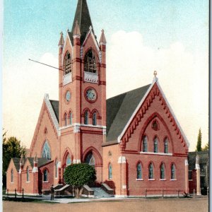 c1910s San Bernardino, CA Methodist Church Roadside PC Nice Litho Art Color A322