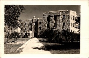 Real Photo Postcard Knight Hall Girls Dorm University of Wyoming Laramie~138337