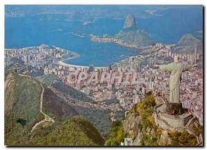 Modern Postcard Brazil Rio de Janeiro Aerial View