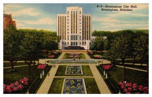 Postcard PARK SCENE Birmingham Alabama AL AT6516