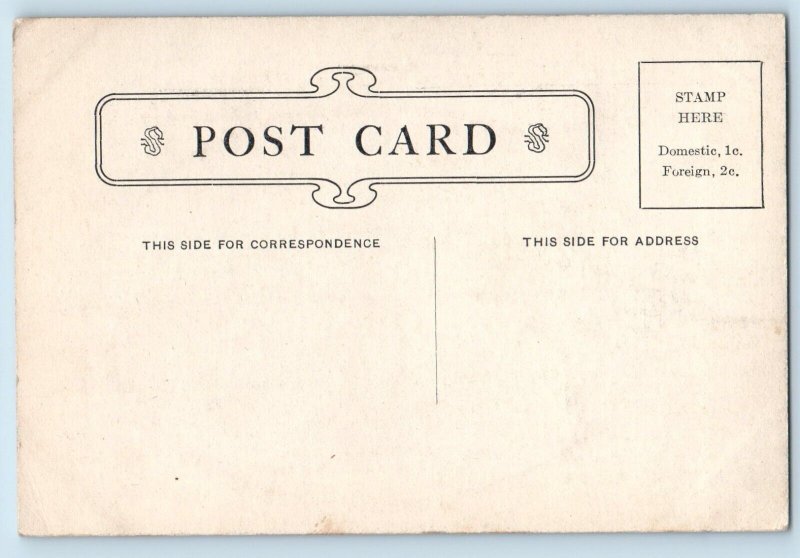 Murray Jordan Signed Postcard A Hold Up Beach Bathing Beauty c1910's Antique