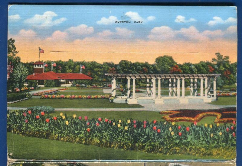 Memphis Tennessee tn Frisco Railroad bridge Union station postcard folder