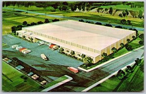 Vtg Peoria Illinois IL United Cold Storage Corporation Warehouse Postcard