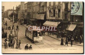 Old Postcard Tramway Nancy Rue St Dizier Central Point