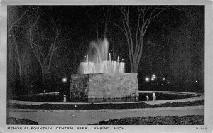 Memorial Fountain Central Park  - Lansing, Michigan MI  