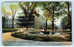 GENEVA, NY ~ SANITARIUM  & Pulteney Park 1908  Seneca County  Postcard