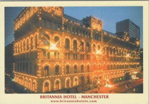 Lancashire Postcard - The Britannia Hotel, Portland Street, Manchester  RR13603