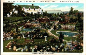 The Hollandia Gardens Nursery Plants South Vienna OH Vintage Postcard L75