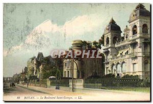 Old Postcard Royan Boulevard Saint Georges
