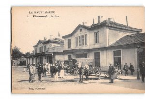 Chaumont Haute-Marne France Postcard 1907-1915 Railroad Train Station