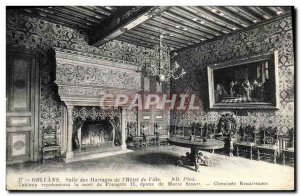 Postcard Old Orleans Wedding Room of the Town & # 39Hotel Marriage