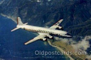 American Airlines DC-7 Flag Ship Airplane, Aviation, 1957 light wear, postal ...