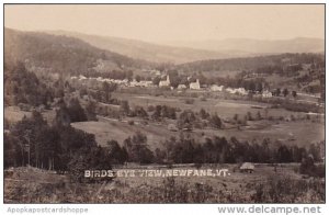 Birds Eye View Newfane Vermont Real Photo