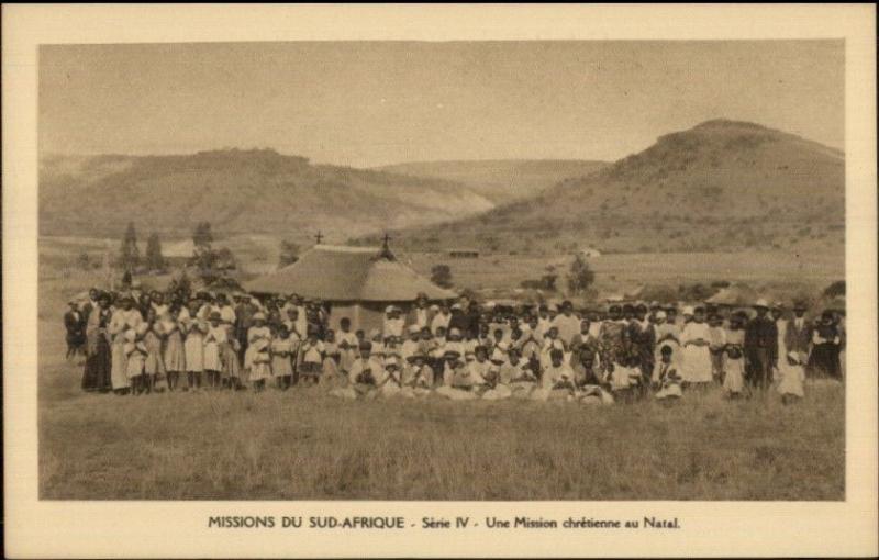 Missions Du Sud-Afrique South Africa Mission Chretienne au Natal Postcard