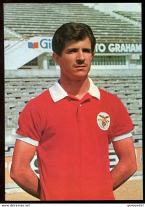 p1069 - Portugal NENE Postcard 1970s Benfica Lisboa Soccer Player. Football