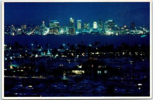 Postcard - Beautiful harbor and modern skyline - San Francisco, California