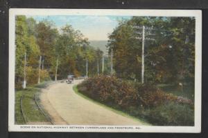 National Highway,Between Cumberland,Frostburg,MD Postcard 