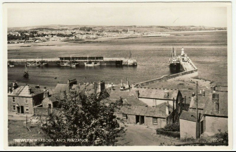 Cornwall; Newlyn Harbour & Penzance 22247 RP PPC By J Salmon, c 1950's, Unused