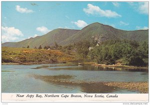 Scene near Aspy Bay,  Northern Cape Breton,  Nova Scotia,  Canada,  50-70s