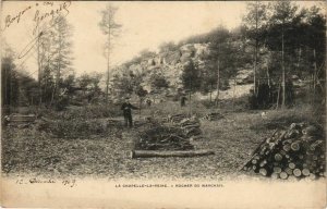 CPA LA CHAPELLE-la-REINE Rocher du Marchais (19649)