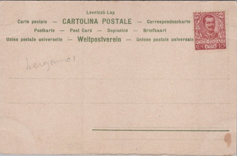 Italy Bergamo Interno Della Basilica Di Santa Maria Maggiore Postcard C334