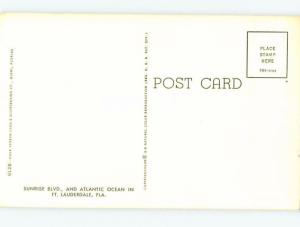 Pre-1980 GREETINGS FROM POSTCARD Fort Lauderdale Florida FL ho5835