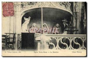 Old Postcard Neufchatel en Bray Church of Our Lady The Sepulcher