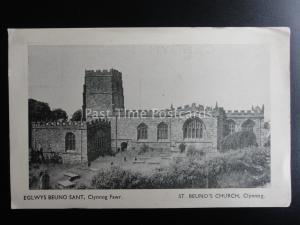 North Wales LYNN PENINSULA Eglwys Beuno Sant - Clynnog Fawr - Old Postcard