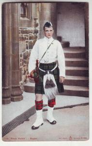 P936 scottish old card the black watch bugier