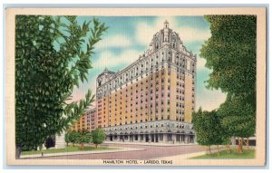 c1940s Hamilton Hotel Laredo Federal Building Texas TX Unposted Vintage Postcard