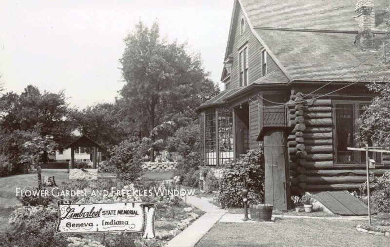 Real Photo Postcard Garden Limberlost State Memorial in Geneva, Indiana~129177