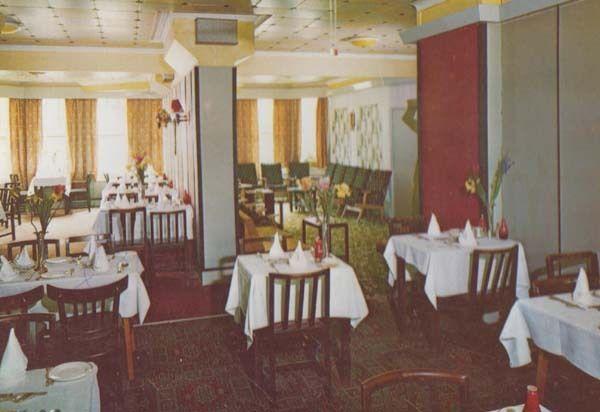 Restaurant Dining Room Russells Hotel Cambridge Road Eastbourne 1970s Postcard