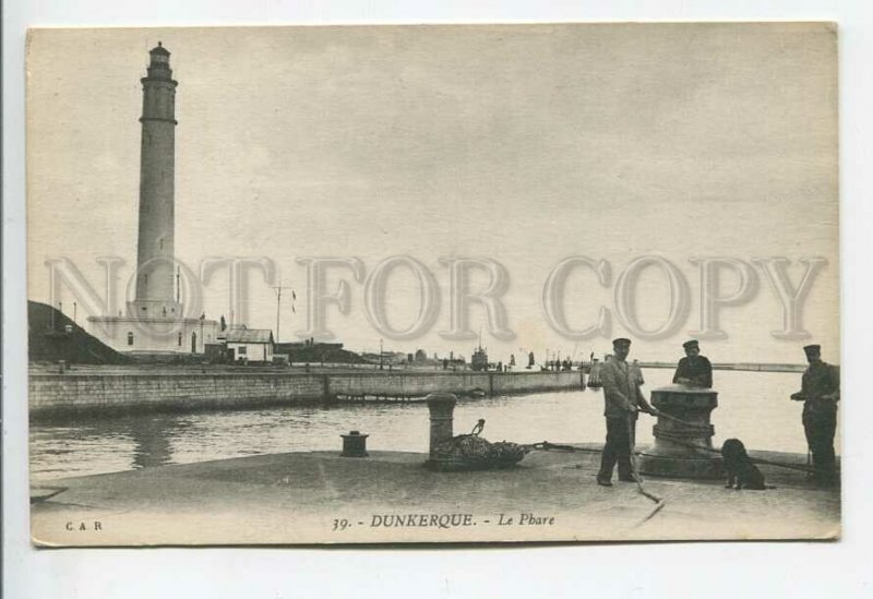 438821 France Dunkerque Dunkirk Lighthouse Vintage postcard