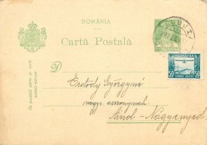 Correspondence Romania postal stationery postcard