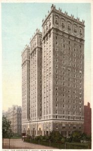 Vintage Postcard 1920's View of The Vanderbilt Hotel Building New York N.Y.