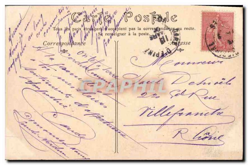 Old Postcard Perspective Epinal on the Moselle