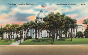 Vintage Postcard 1930's The State Capital of Alabama Montgomery AL Colourpicture