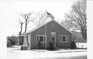 RPPC BROOKLYN POST OFFICE BROOKLYN CONNECTICUT REAL PHOTO POSTCARD (c. 1950s)