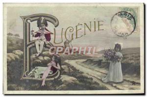 Old Postcard Fancy Eugenie Surname