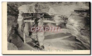 Old Postcard Padirac Lake Wells Great gours