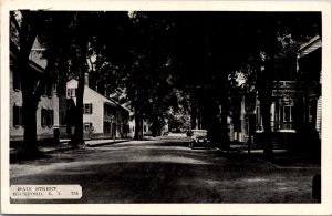 Postcard Main Street in Wickford, Rhode Island