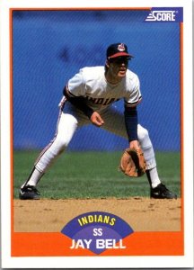 1989 Score Baseball Card Jay Bell Cleveland Indians sk29816