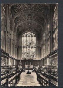 Cambridgeshire Postcard - East Window, King's College Chapel, Cambridge  RR6097