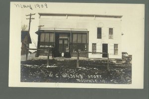 Toddville IOWA RP 1909 GENERAL STORE Wilson nr Marion Cedar Rapids GHOST TOWN?