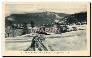 Old Postcard Villard De Lans En Hiver Vue Generale