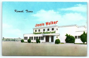 Postcard TX Kemah Jimmie Walker Edgewater Restaurant R44