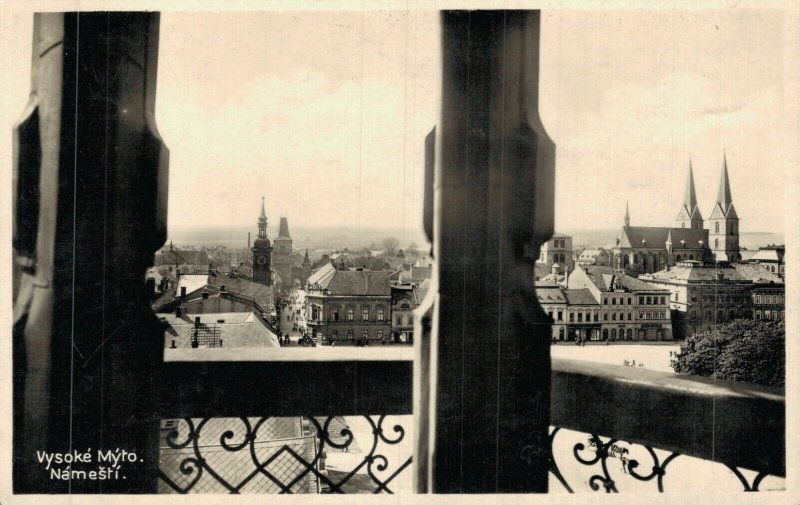 Czech Republic Vysoké Mýto Náměstí RPPC 06.95