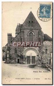 Postcard Old Saint Bris L & # 39Eglise