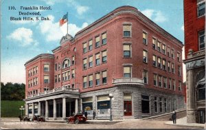 Postcard Franklin Hotel in Deadwood, Black Hills, South Dakota